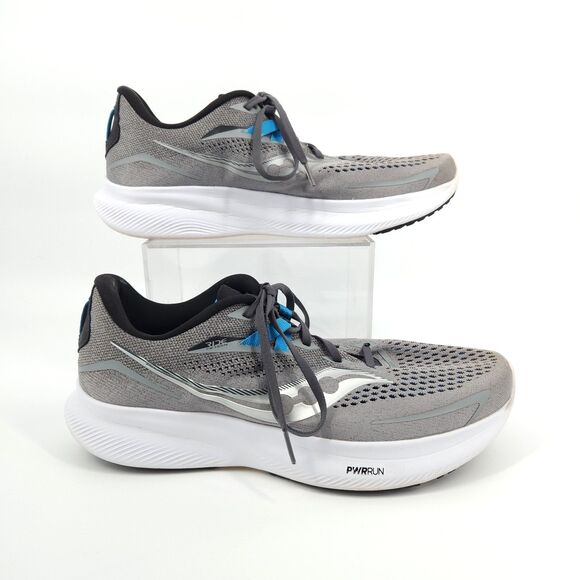 Saucony Ride 15 Shoes Men Size 11.5 Wide Alloy Topaz main image 6